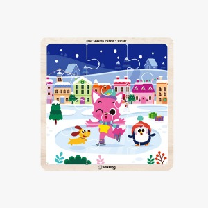 [비가] 핑크퐁 사계절퍼즐-겨울