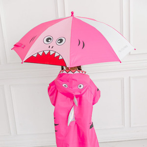 상어 우산 - 핑크 유아동우산