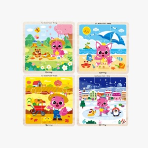[비가] 핑크퐁 사계절퍼즐 4종세트(봄+여름+가을+겨울)